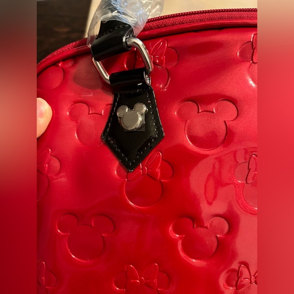 Disney Loungefly Minnie & Mickey Embossed Purse with Charm, Dust bag - Picture 9 of 10